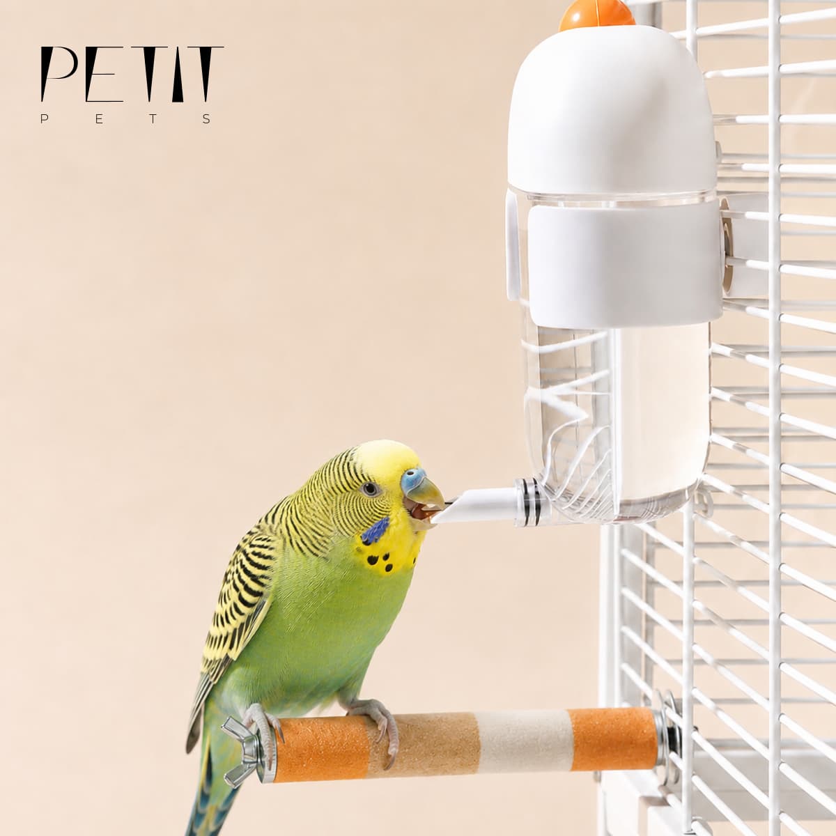 350ml No-Leak Bird Water Bottle | Automatic Bird Cage Water Dispenser