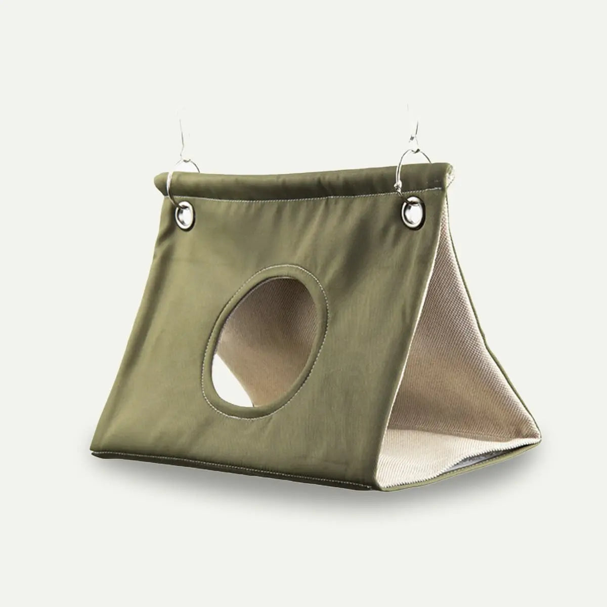 Premium Canvas Bird Hut Tent - Classic Secure Hideout Petit Pets