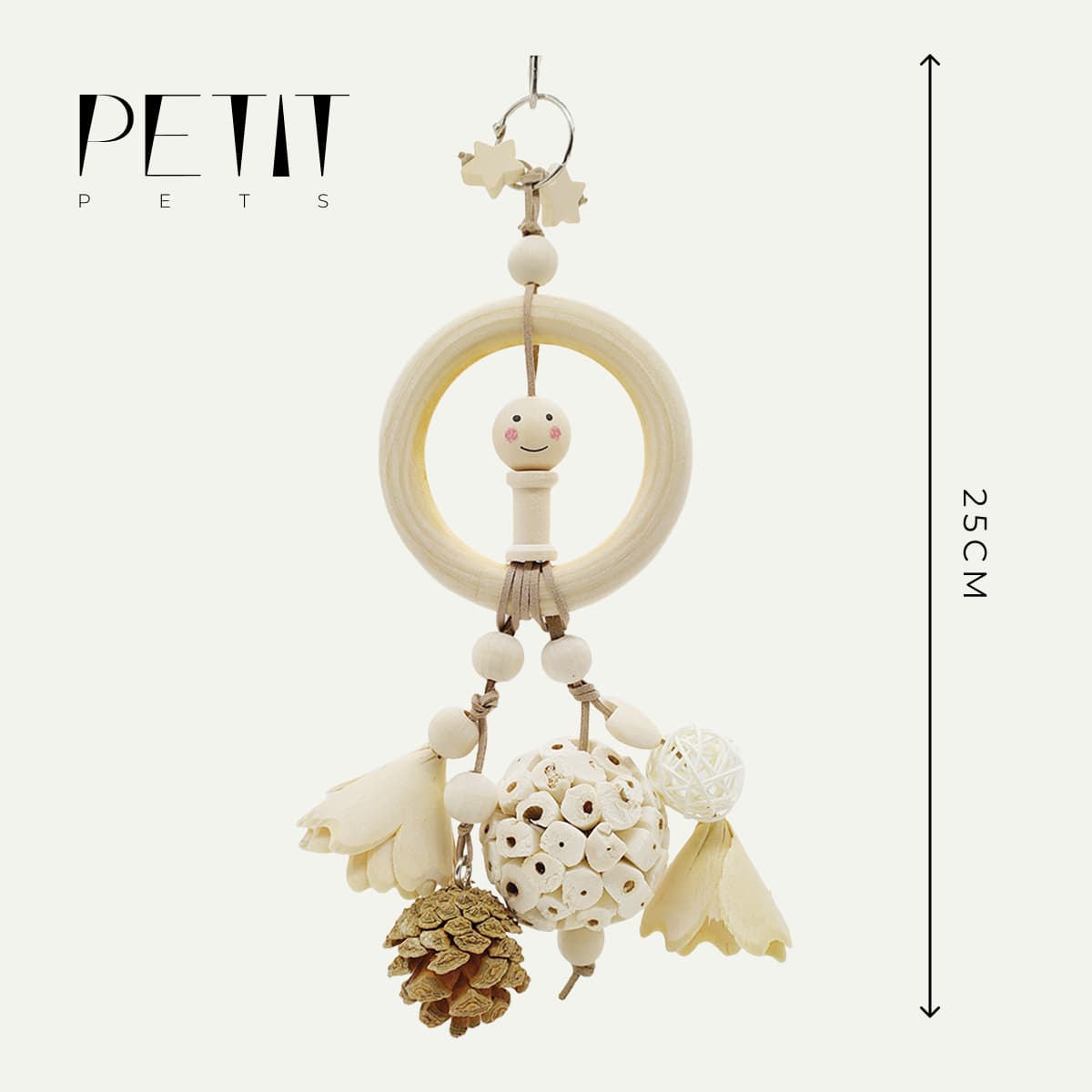 The Woodland Pinecone Ring | Sola & Wood Enrichment Toy
