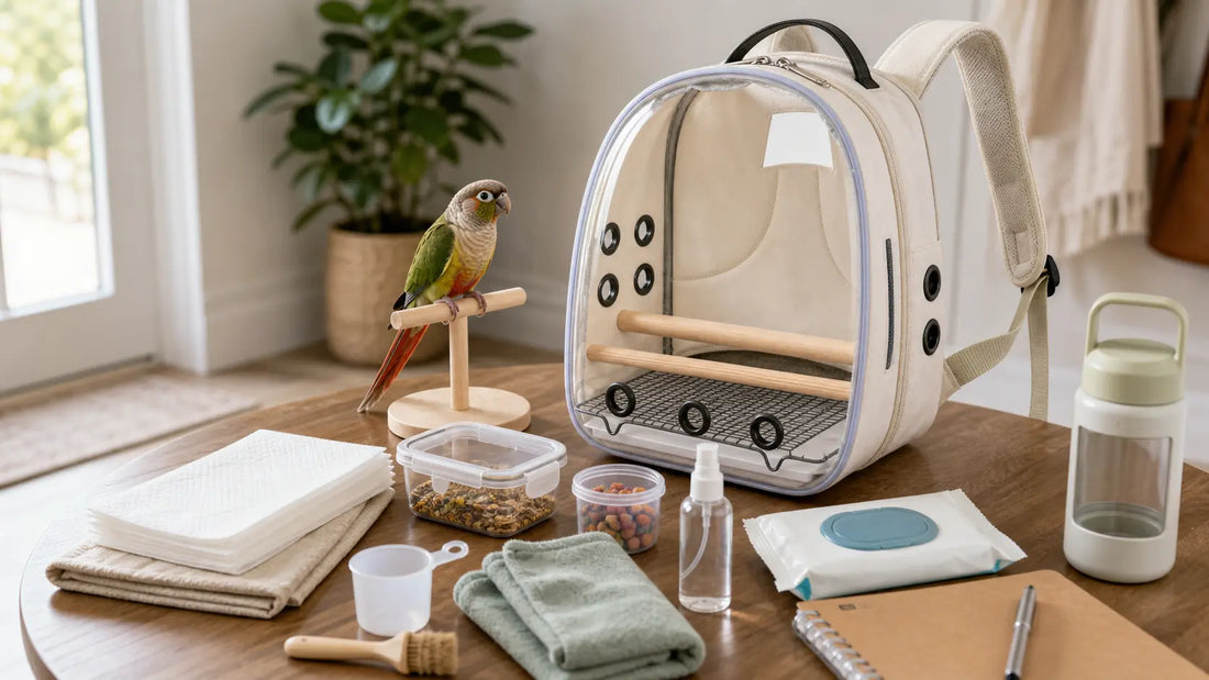 What to Pack When Traveling With a Bird