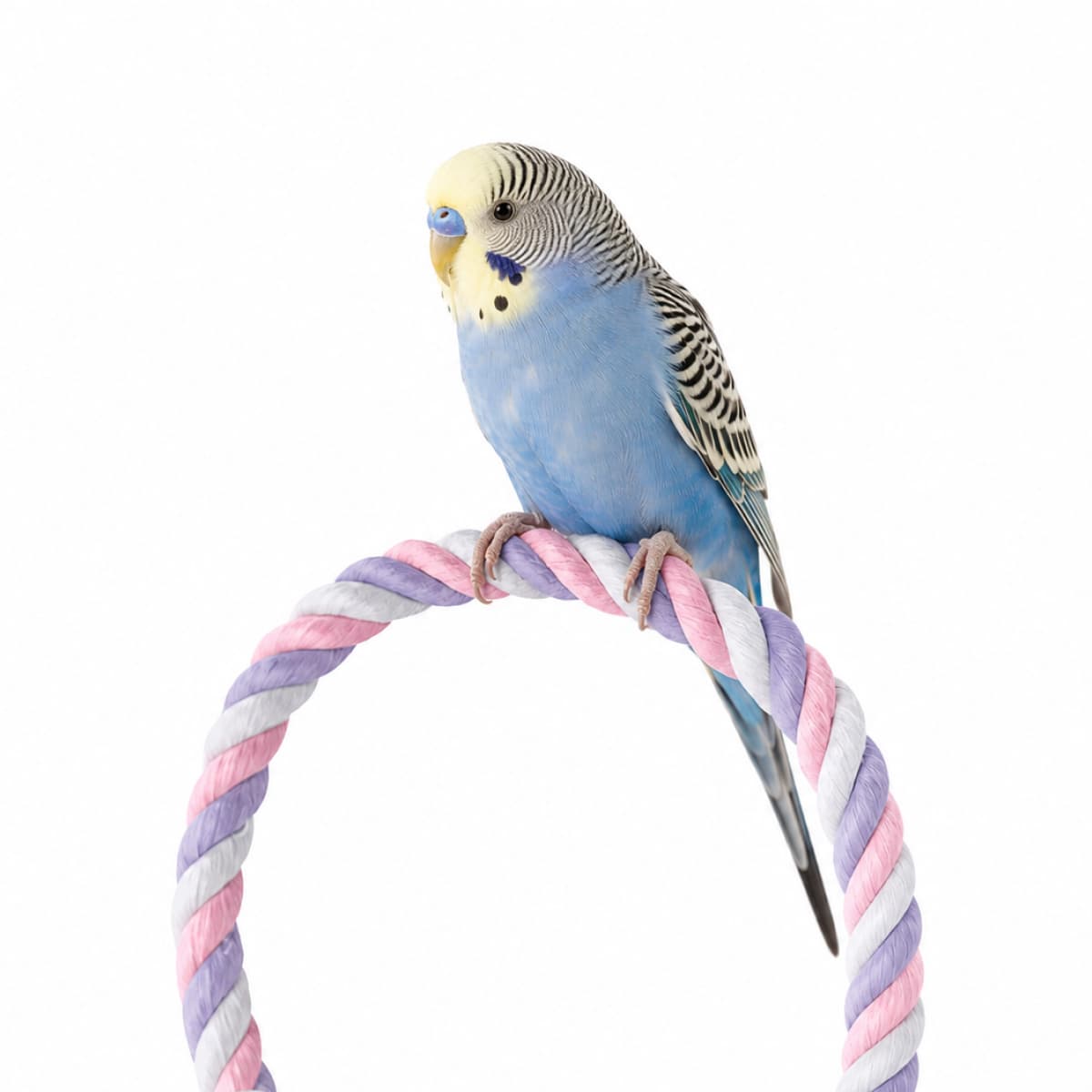 Colorful Bird Rope Perch 46cm | Flexible Cage Perch for Parrots