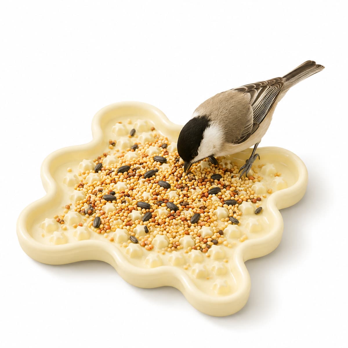 Bird Slow Feeder Bowl | Foraging Feeding Tray for Parrots & Birds