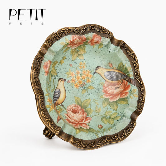 Outdoor Bird Feeder Bowl | Vintage Decorative Garden Bird Dish