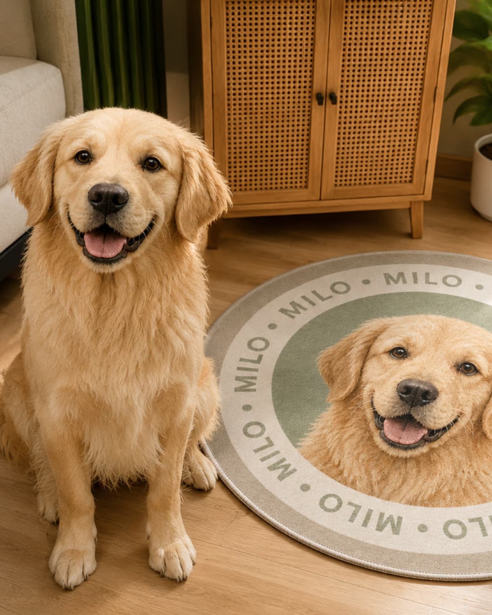Custom Pet Photo Rug | Personalized Pet Rug Gift Petit Pets