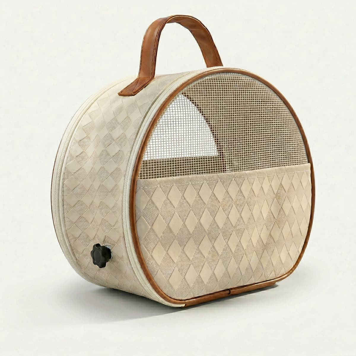 The Woven Sanctuary | Breathable Fluted Window Bird Carrier