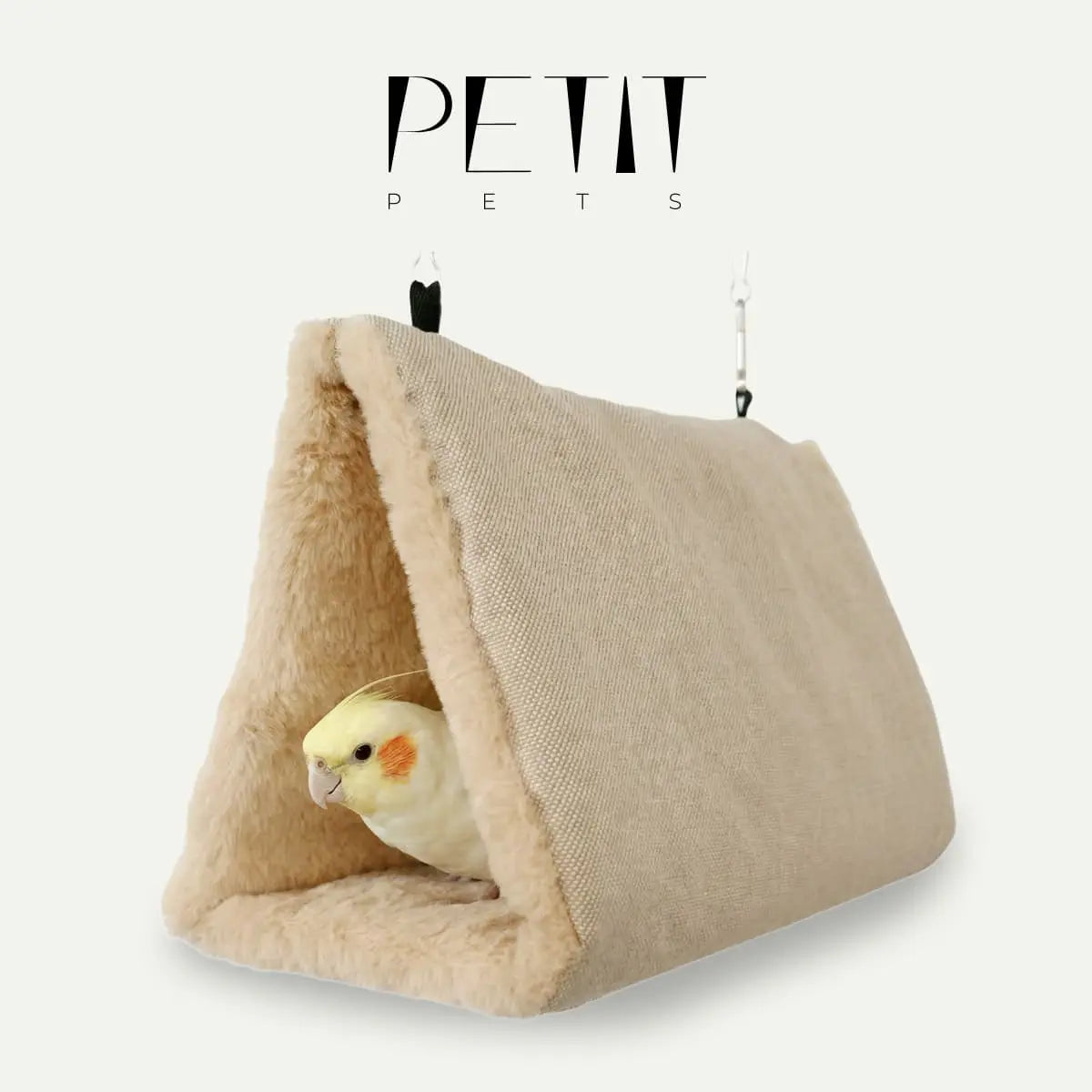 Thermal bird tunnel bed oatmeal - anti-anxiety parrot hideaway