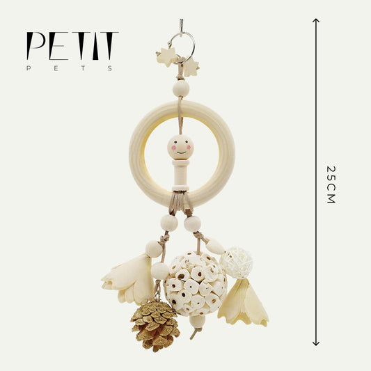 The Woodland Pinecone Ring | Sola & Wood Enrichment Toy