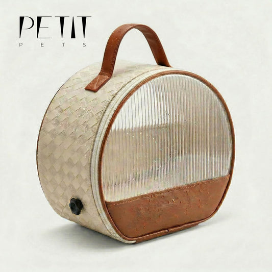 The Woven Sanctuary | Breathable Fluted Window Bird Carrier