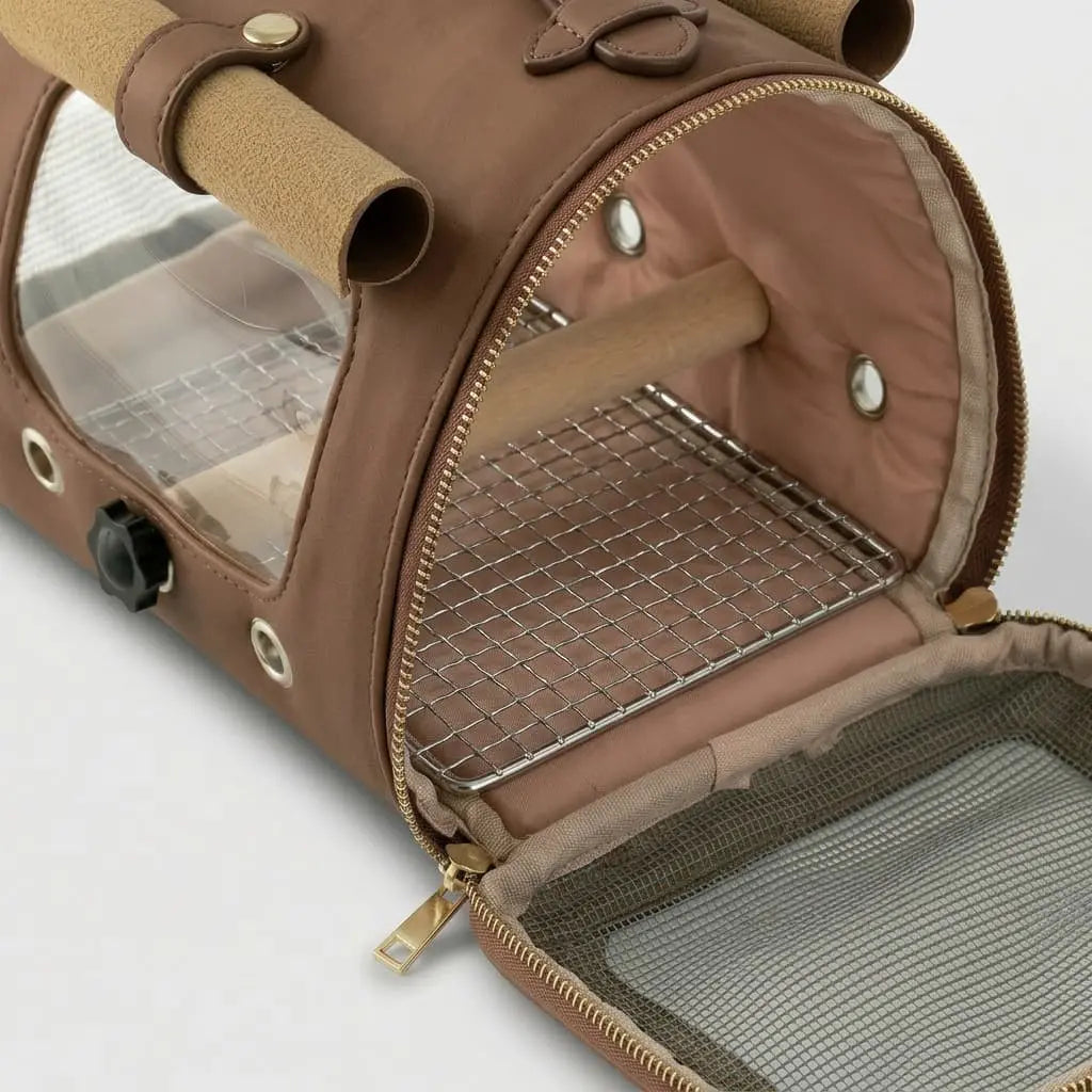 The Aviator's Companion - Vintage Bird Carrier Petit Pets