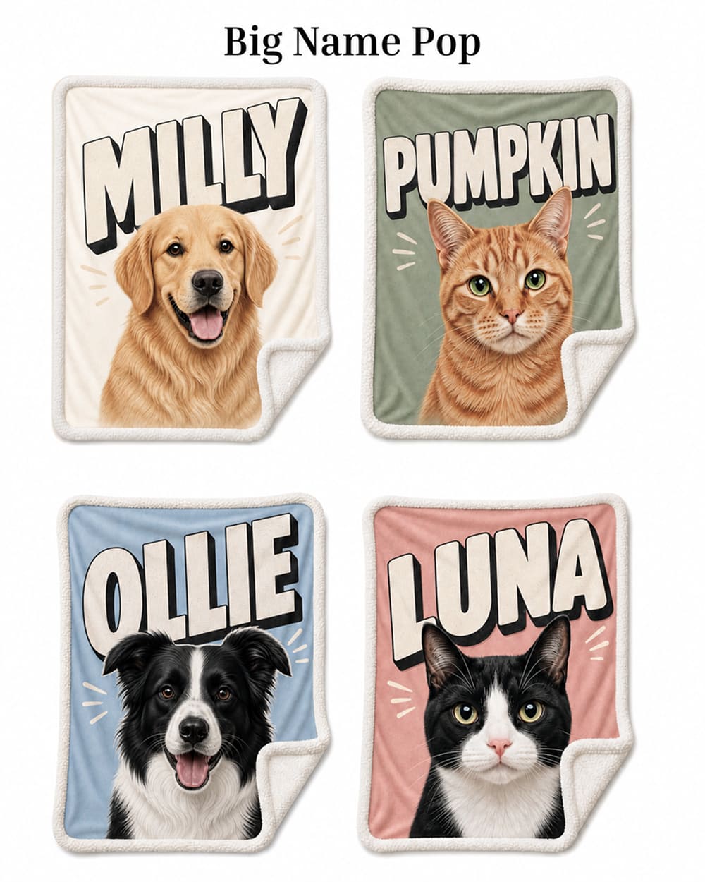 Custom Pet Photo Blanket | Personalized Pet Blanket Gift