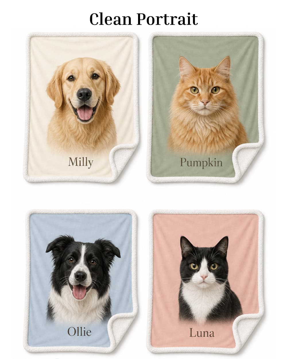 Custom Pet Photo Blanket | Personalized Pet Blanket Gift