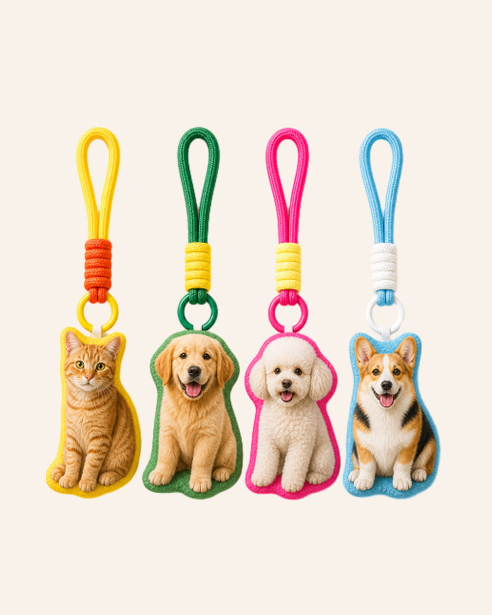 Custom Pet Photo Keychain | Personalized Pet Keychain Gift