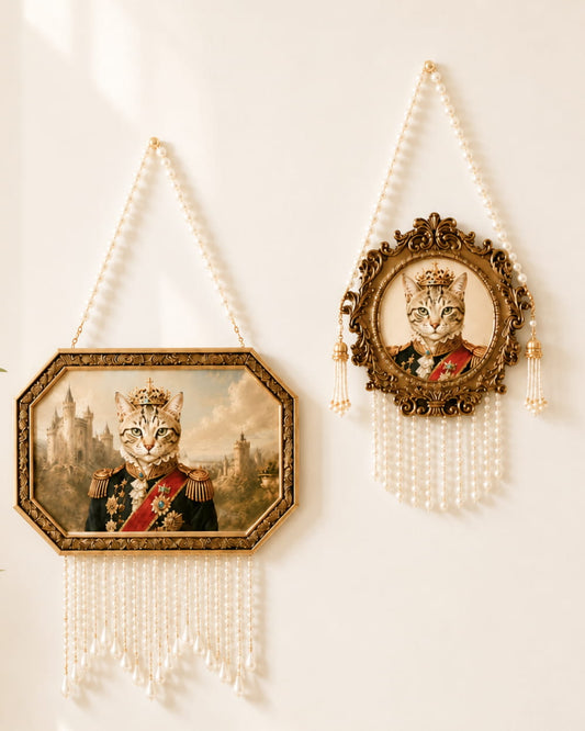 Custom Royal Pet Portrait Frame | Victorian Wall Art Petit Pets