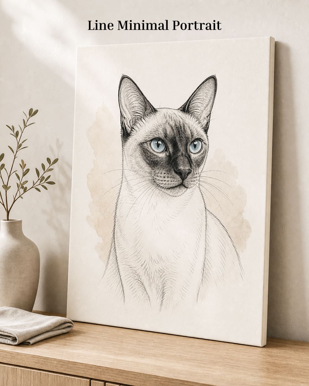 Custom Pet Portrait Canvas | Personalized Pet Photo Wall Art