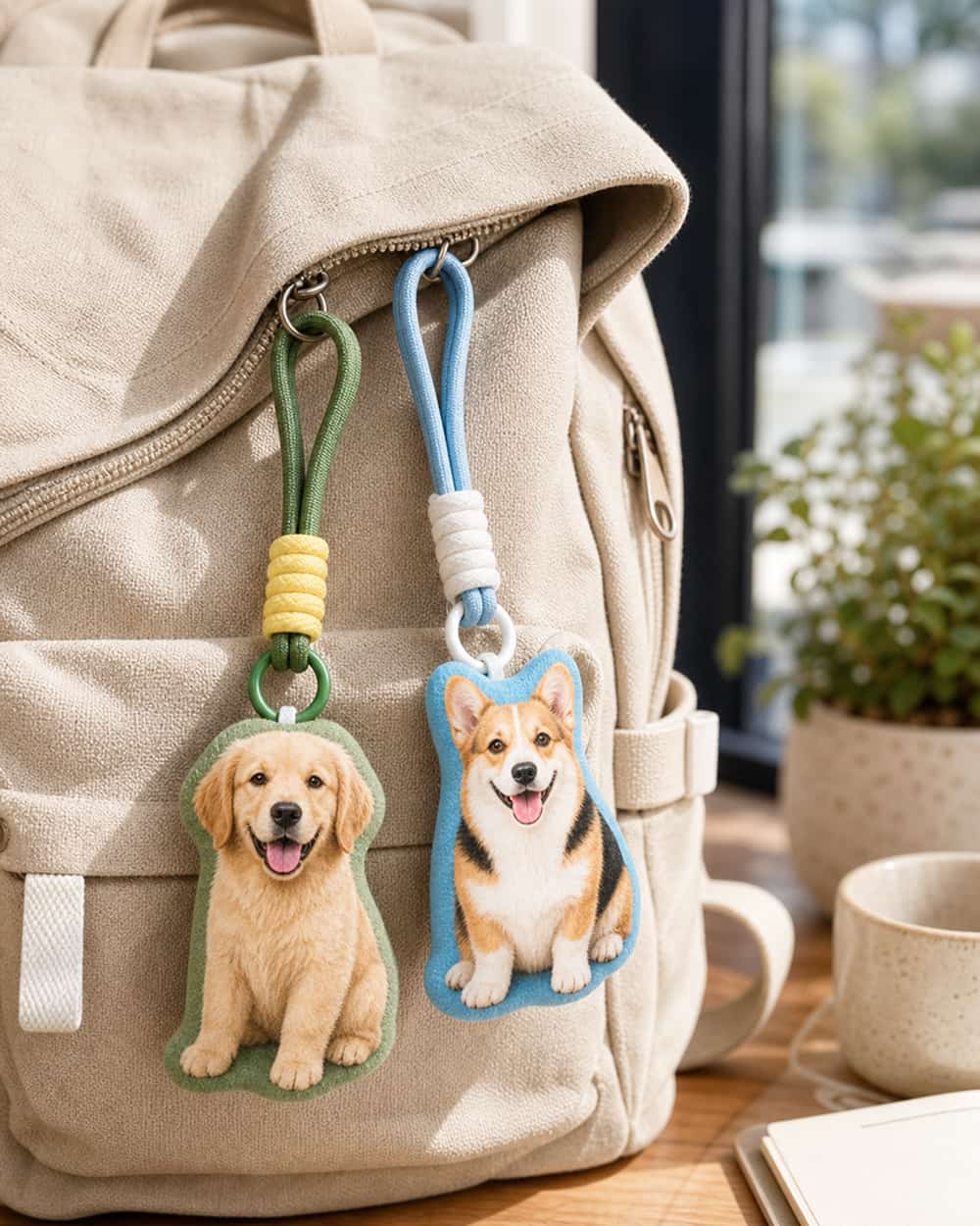 Custom Pet Photo Keychain | Personalized Pet Keychain Gift