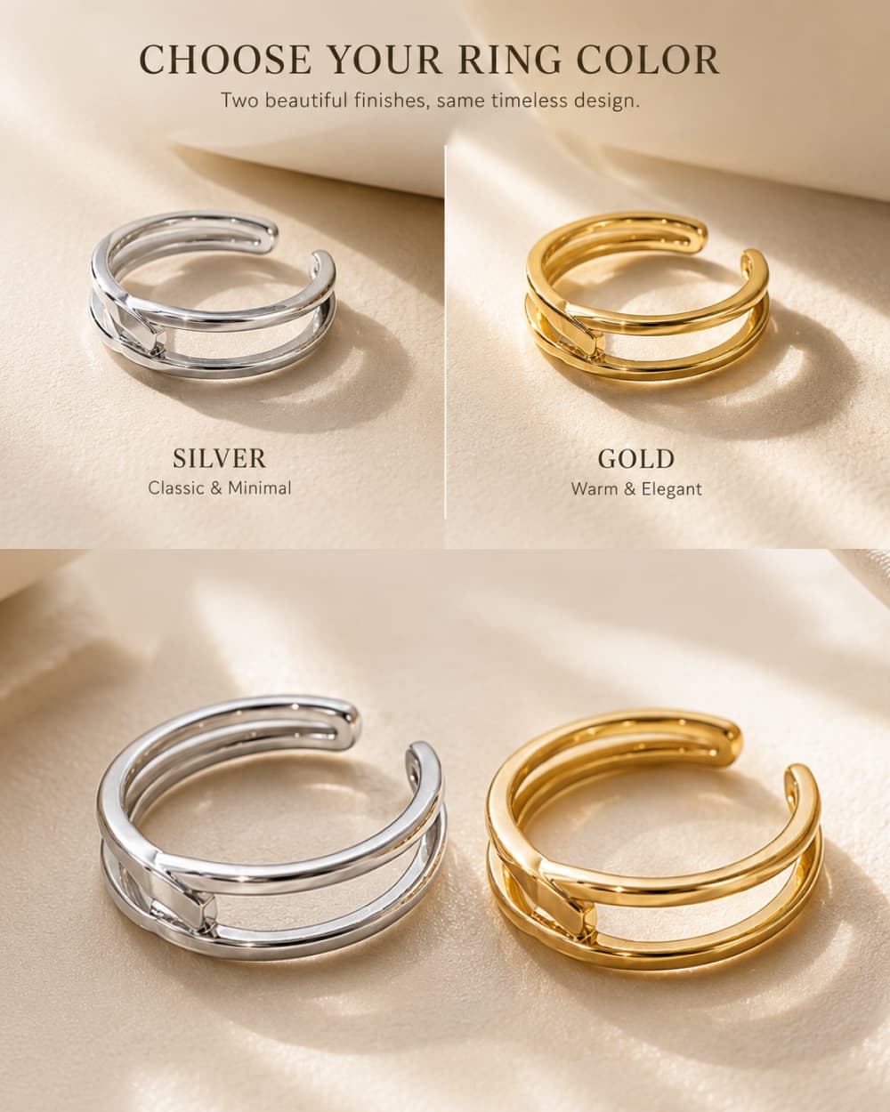 Personalized pet portrait pearl ring in silver and gold finishes