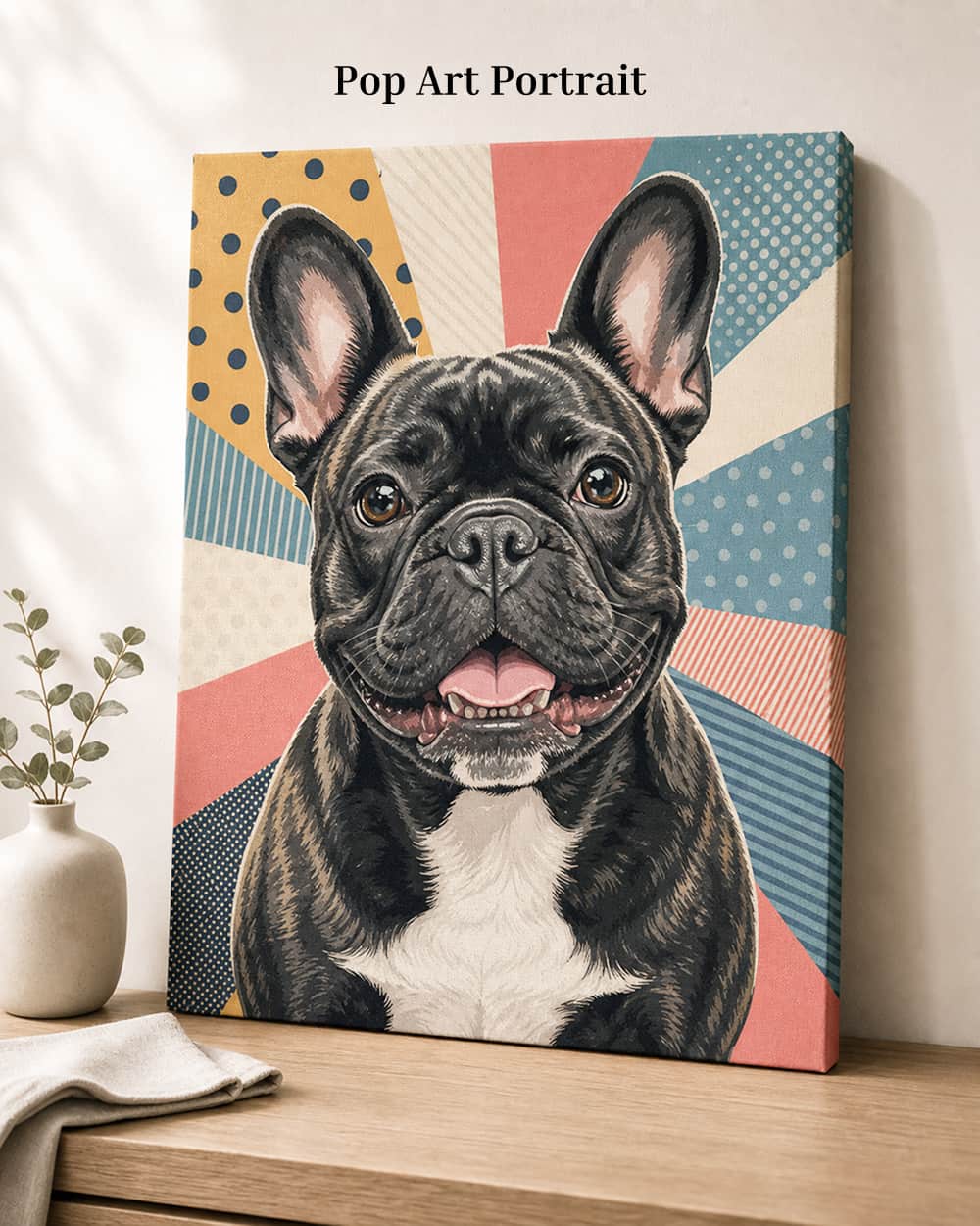 Custom Pet Portrait Canvas | Personalized Pet Photo Wall Art